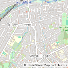 Map of Birmingham, West Midlands