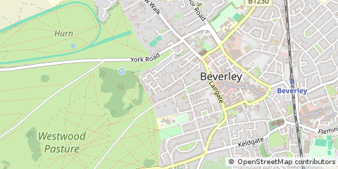 Map of Beverley, East Yorkshire