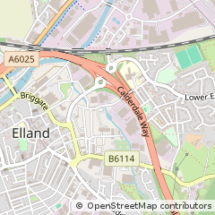 Map of Elland Lane, Elland