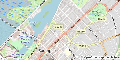 Map of Southport
