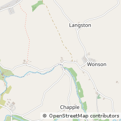 Map of Okehampton, Devon