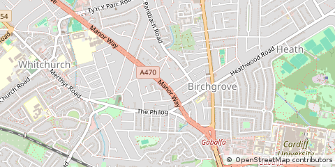 Map of Cardiff, S.wales