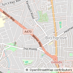 Map of Cardiff, S.wales