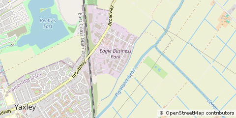 Map of Peterborough, Cambridgeshire