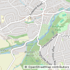 Map of South Yorkshire