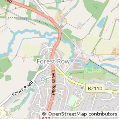 Map of Forest ROW, East Sussex