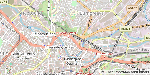 Map of Sheffield