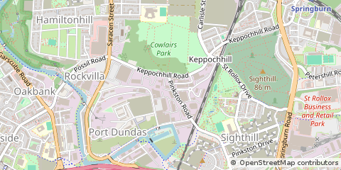 Map of Glasgow, Lanarkshire