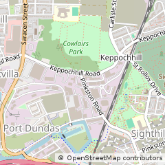Map of Glasgow, Lanarkshire