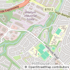 Map of Hamilton, South Lanarkshire