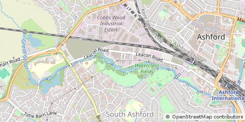 Map of Ashford, Kent