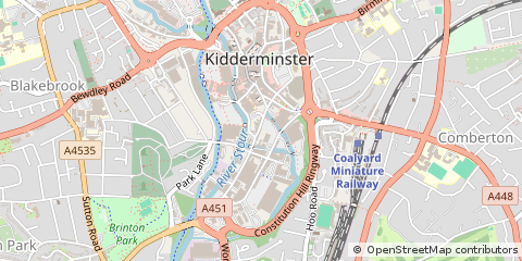 Map of Kidderminster