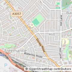 Map of Southampton, Hampshire
