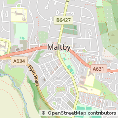 Map of Rotherham, South Yorkshire