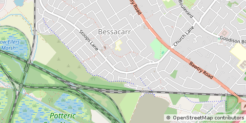 Map of Doncaster