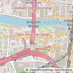 Map of Glasgow, Lanarkshire