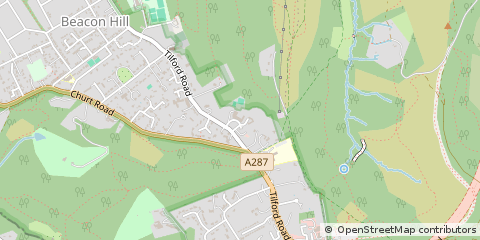 Map of Hindhead, Surrey