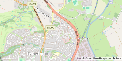 Map of Macclesfield, Cheshire