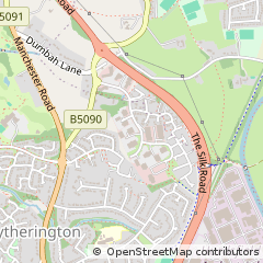 Map of Macclesfield, Cheshire