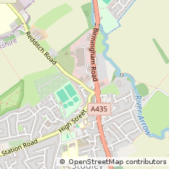 Map of Studley, Warwickshire