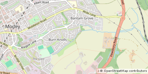 Map of Leeds, West Yorkshire