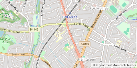 Map of Birmingham, West Midlands