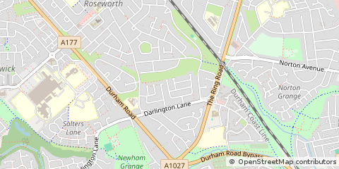 Map of Stockton-on-Tees, Cleveland