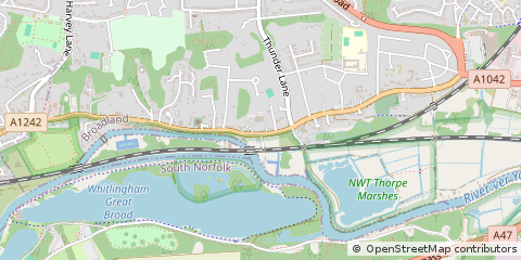 Map of Norwich, Norfolk