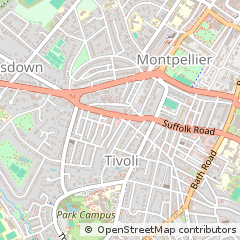 Map of Cheltenham, Gloucestershire