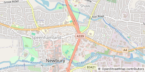 Map of Newbury