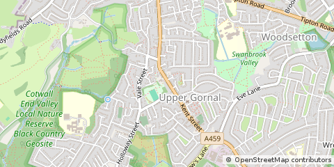 Map of West Midlands