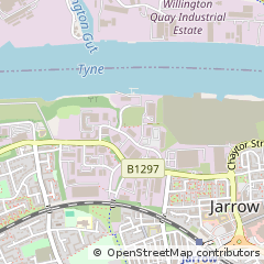 Map of Jarrow, Tyne and Wear