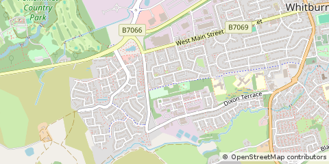 Map of Bathgate, West Lothian