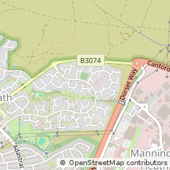 Map of Poole, Dorset