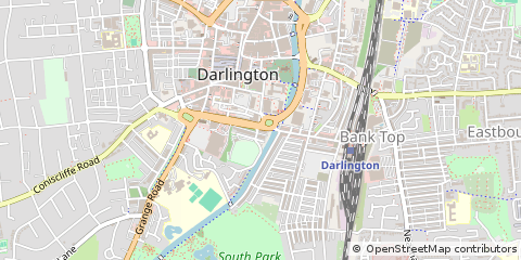Map of Darlington, Co Durham