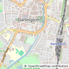 Map of Darlington, Co Durham