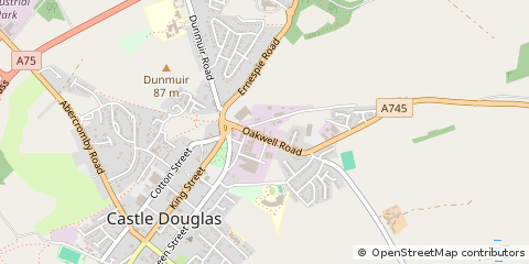Map of Castle Douglas, Kirkcudbrightshire