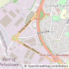 Map of Felixstowe, Suffolk