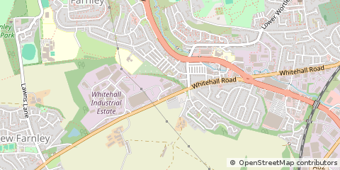 Map of Leeds, West Yorkshire