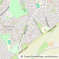 Map of Gateshead, Tyne & Wear