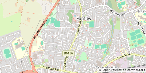Map of Leeds, West Yorkshire