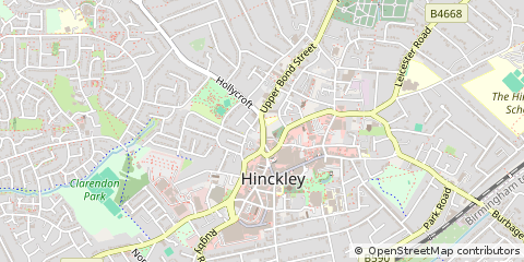 Map of Hinckley