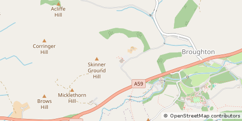 Map of Skipton, North Yorkshire