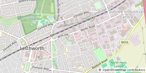 Map of Letchworth Garden City
