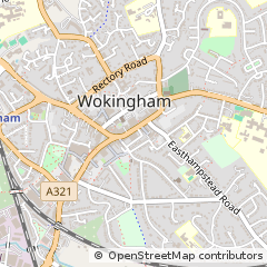 Map of Wokingham, Berkshire