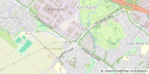 Map of Milton Keynes, Buckinghamshire