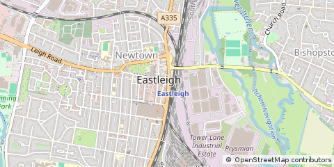 Map of Eastleigh, Hampshire