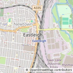 Map of Eastleigh, Hampshire