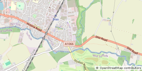 Map of Diss