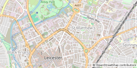 Map of Leicester